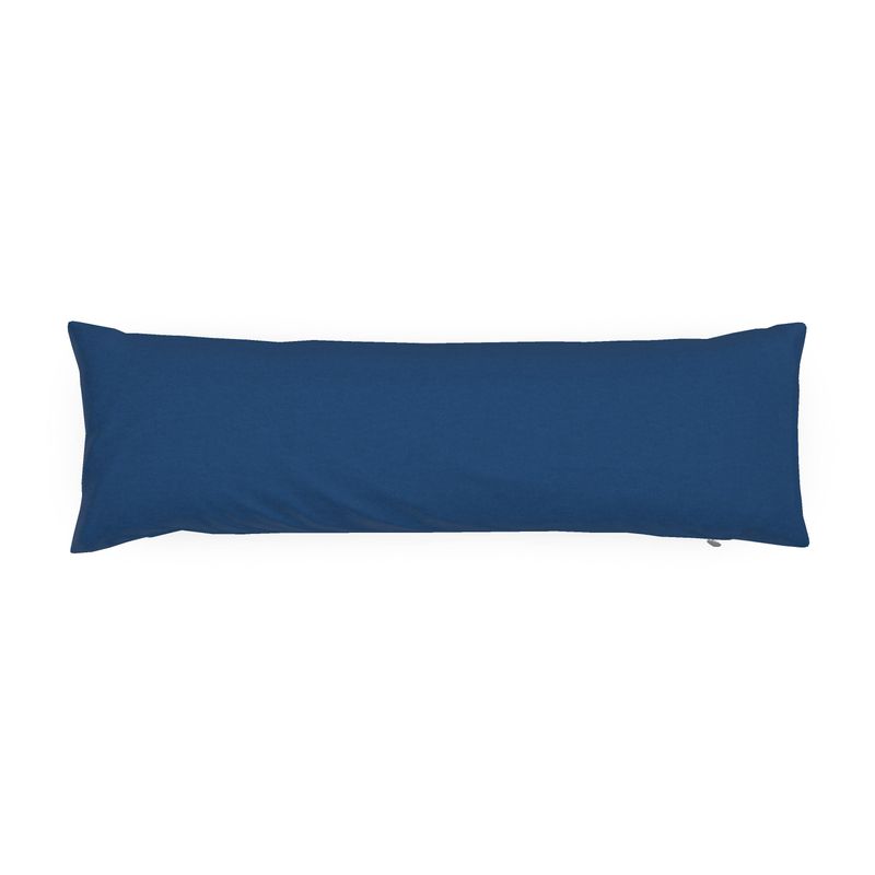 Classic Blue Solid Bolster Pillow