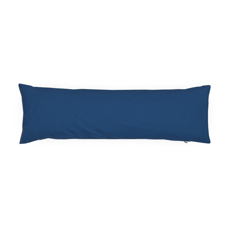 Classic Blue Solid Bolster Pillow