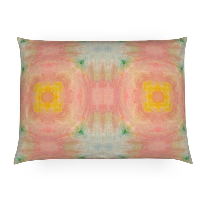 Peach Sunbeam Lumbar Pillow
