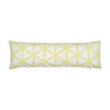 Yellow Lattice Bolster Pillow