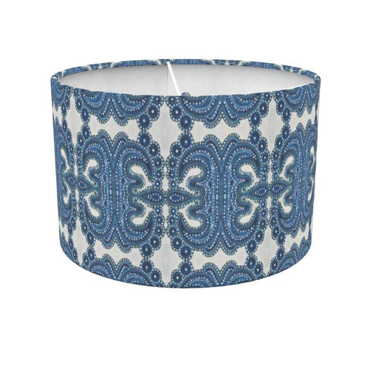 Blue Tile Lamp Shade