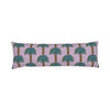 Tiki Palm Violet Bolster Pillow
