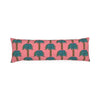 Tiki Palm Coral Bolster Pillow