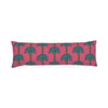 Tiki Palm Fuchsia Bolster Pillow