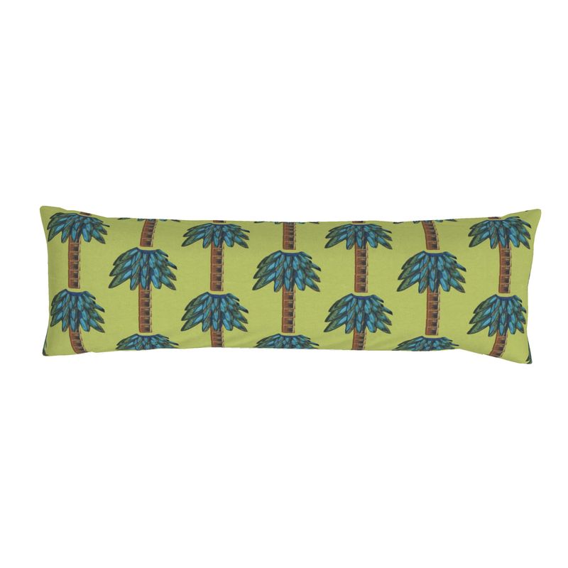 Tiki Palm Lime Bolster Pillow