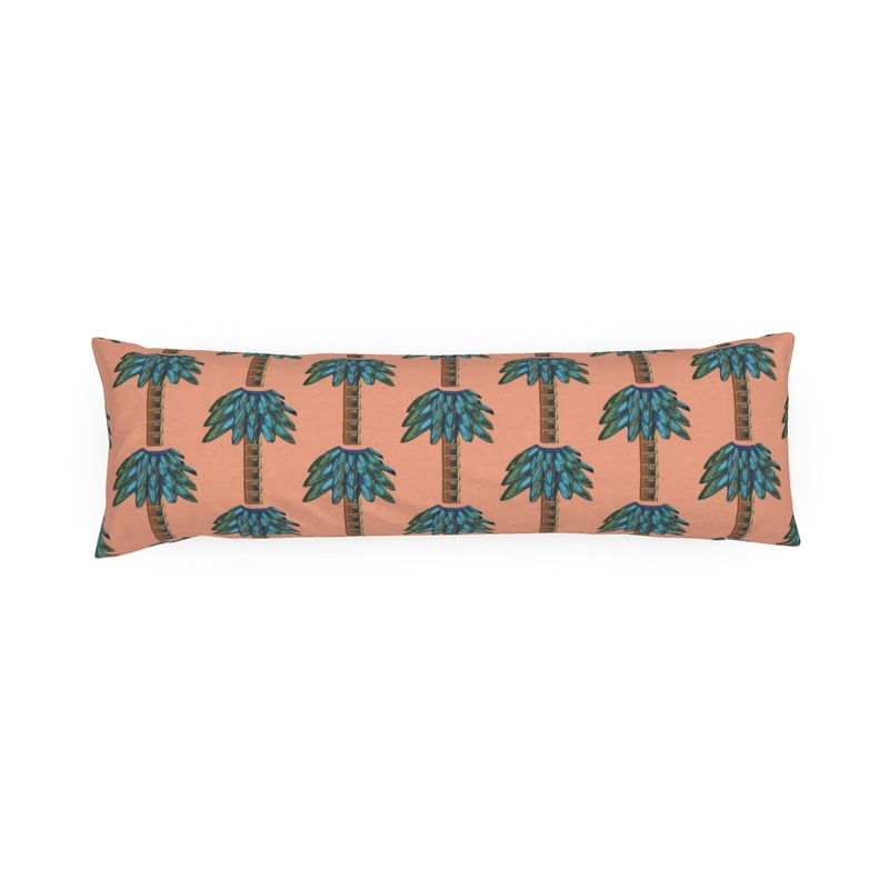 Tiki Palm Sherbet Bolster Pillow