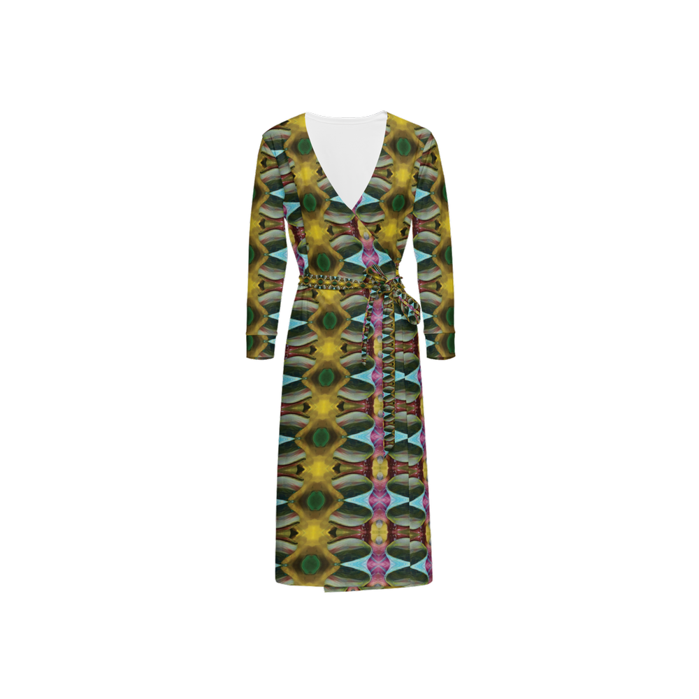 B.Maraffi Magenta Love Wrap Dress