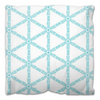 Turquoise Lattice Outdoor Pillow