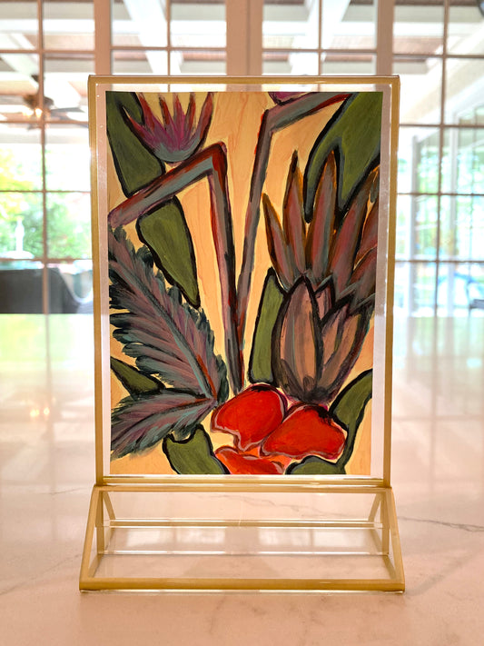 Birds of Paradise Painting