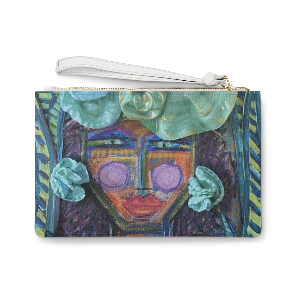 Water Lilly Lady Clutch Bag