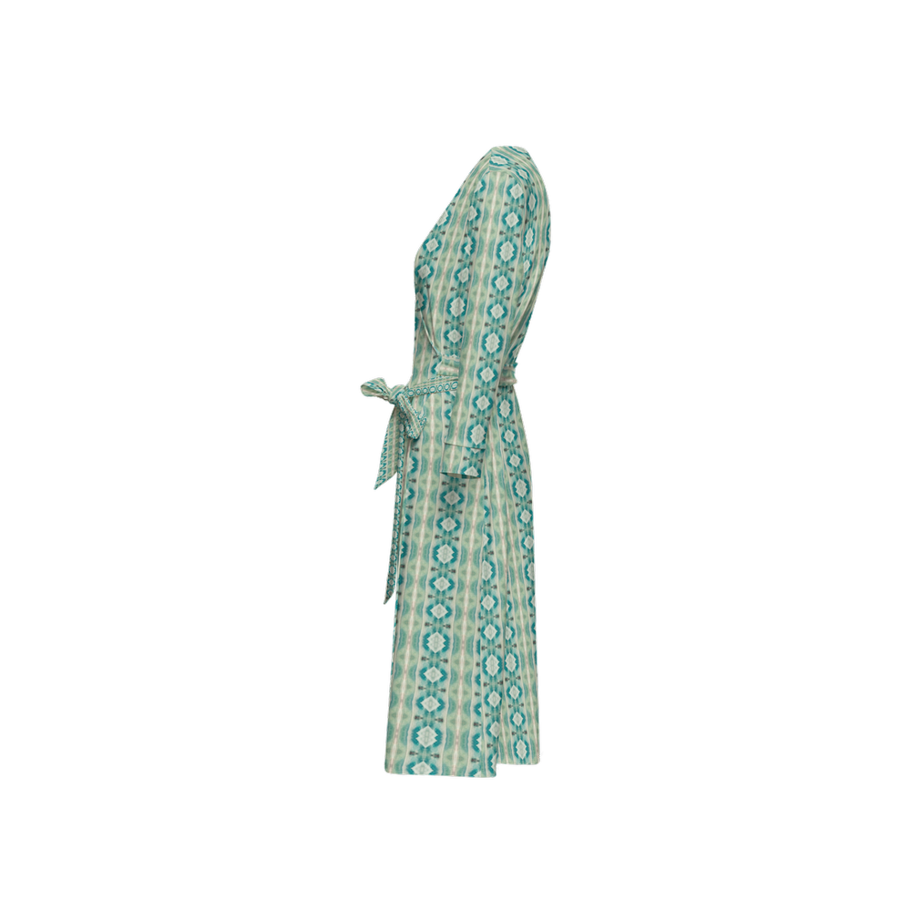 B.Maraffi Turquoise Seas Wrap Dress