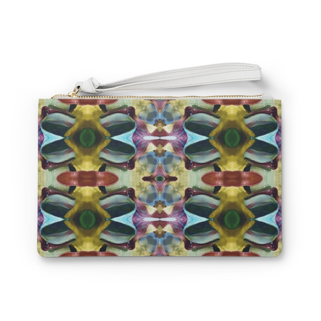 Orchid Moss Clutch Bag