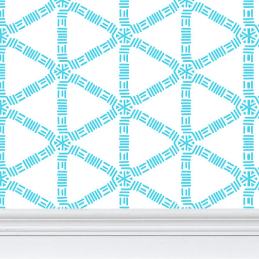 Turquoise Lattice Wallpaper