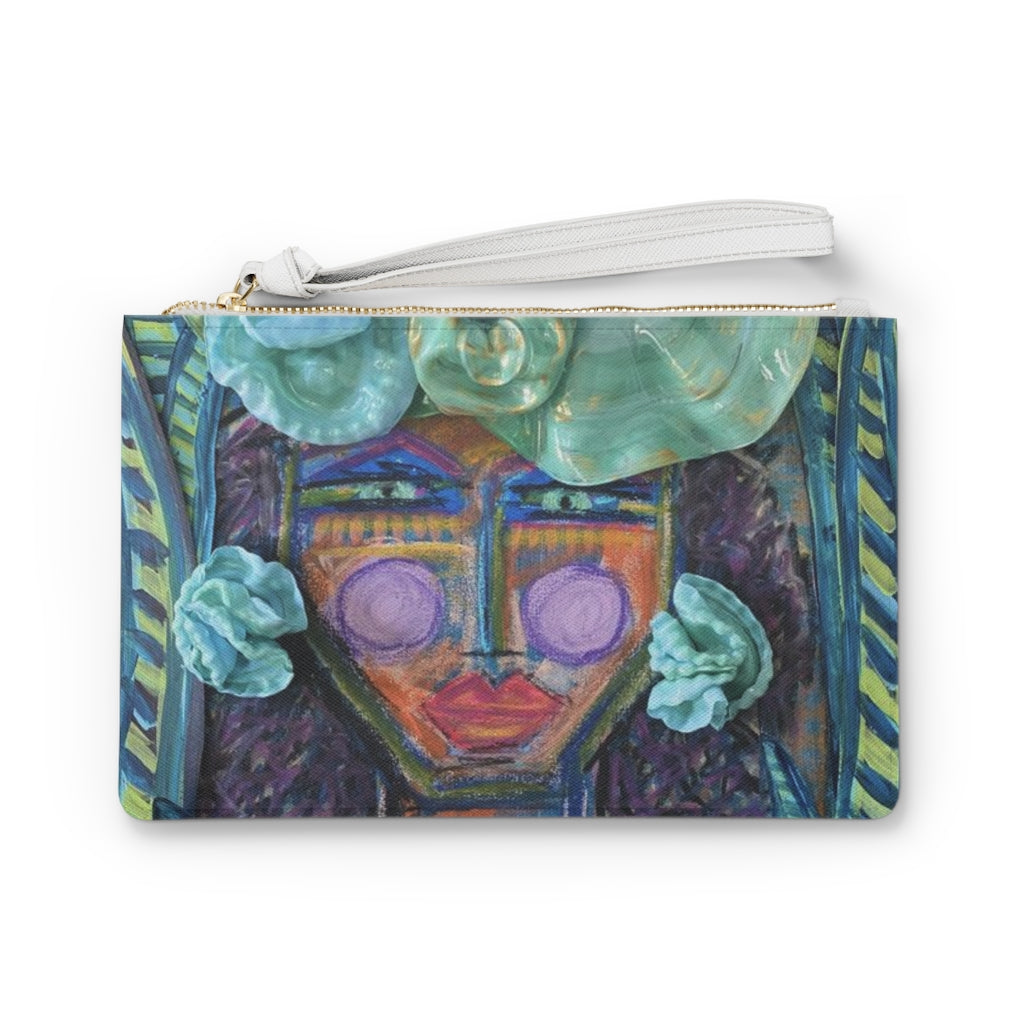 Water Lilly Lady Clutch Bag